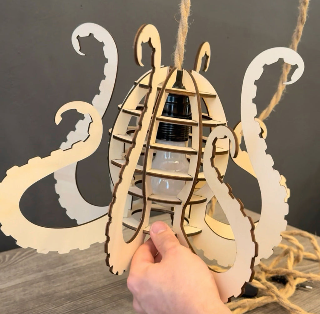 Lampenschirm „Oktopus“ DIY Bausatz - Mein Shop