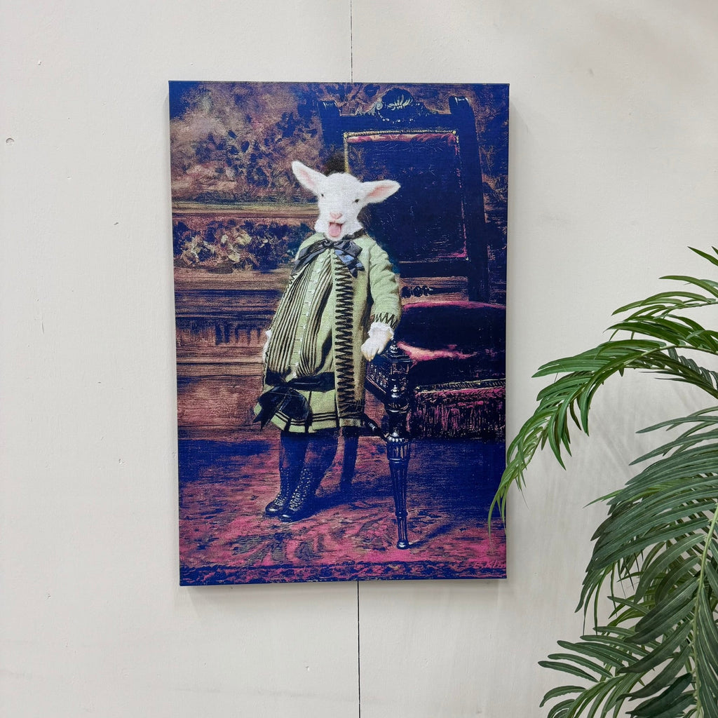 Thomas Klotz "Lamm" Kunstdruck auf Leinwand 120x80 Wandbild Deko - Mein Shop