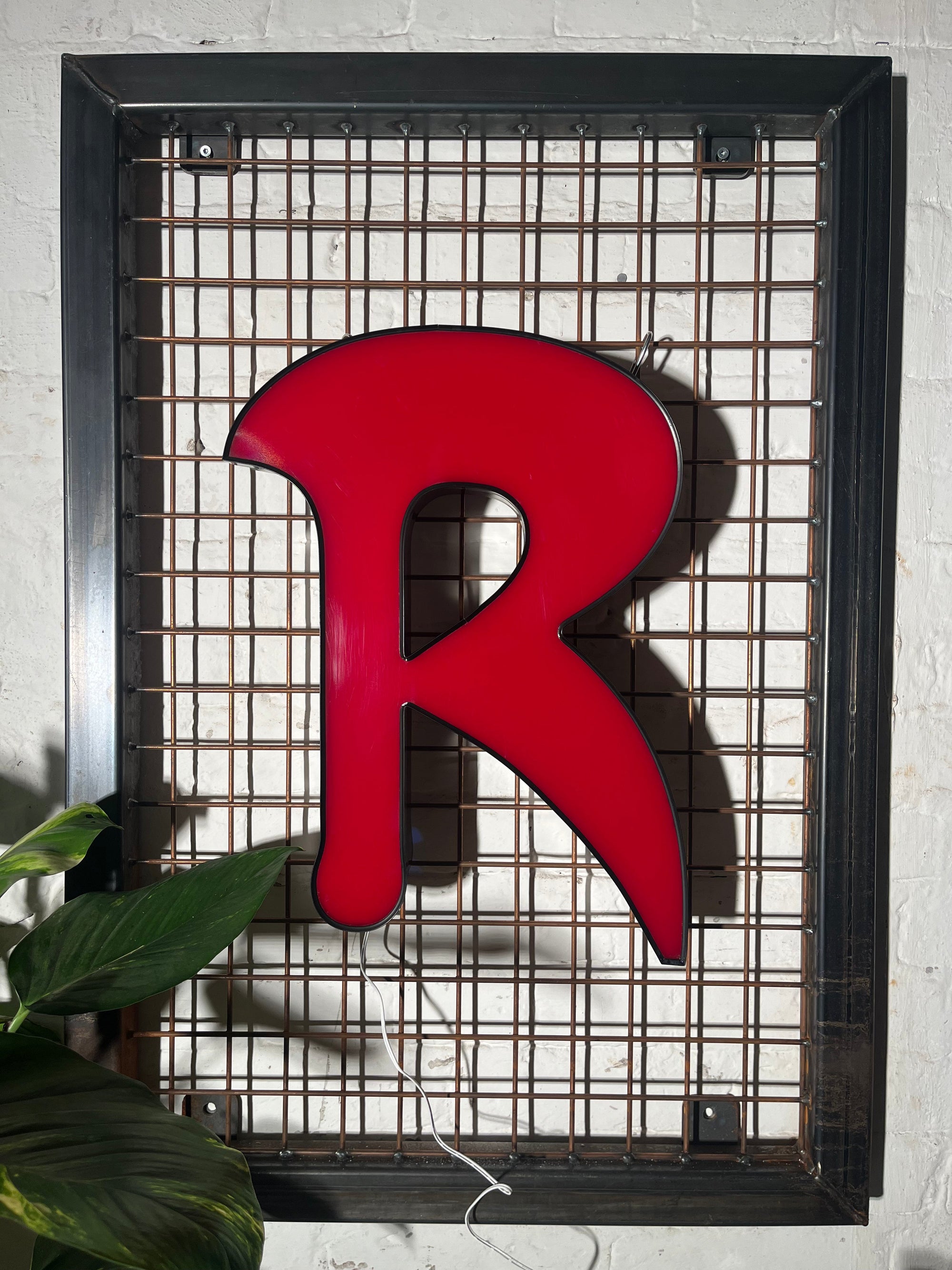 Vintage Leuchtbuchstabe R – Original aus alter Leuchtreklame - Mein Shop