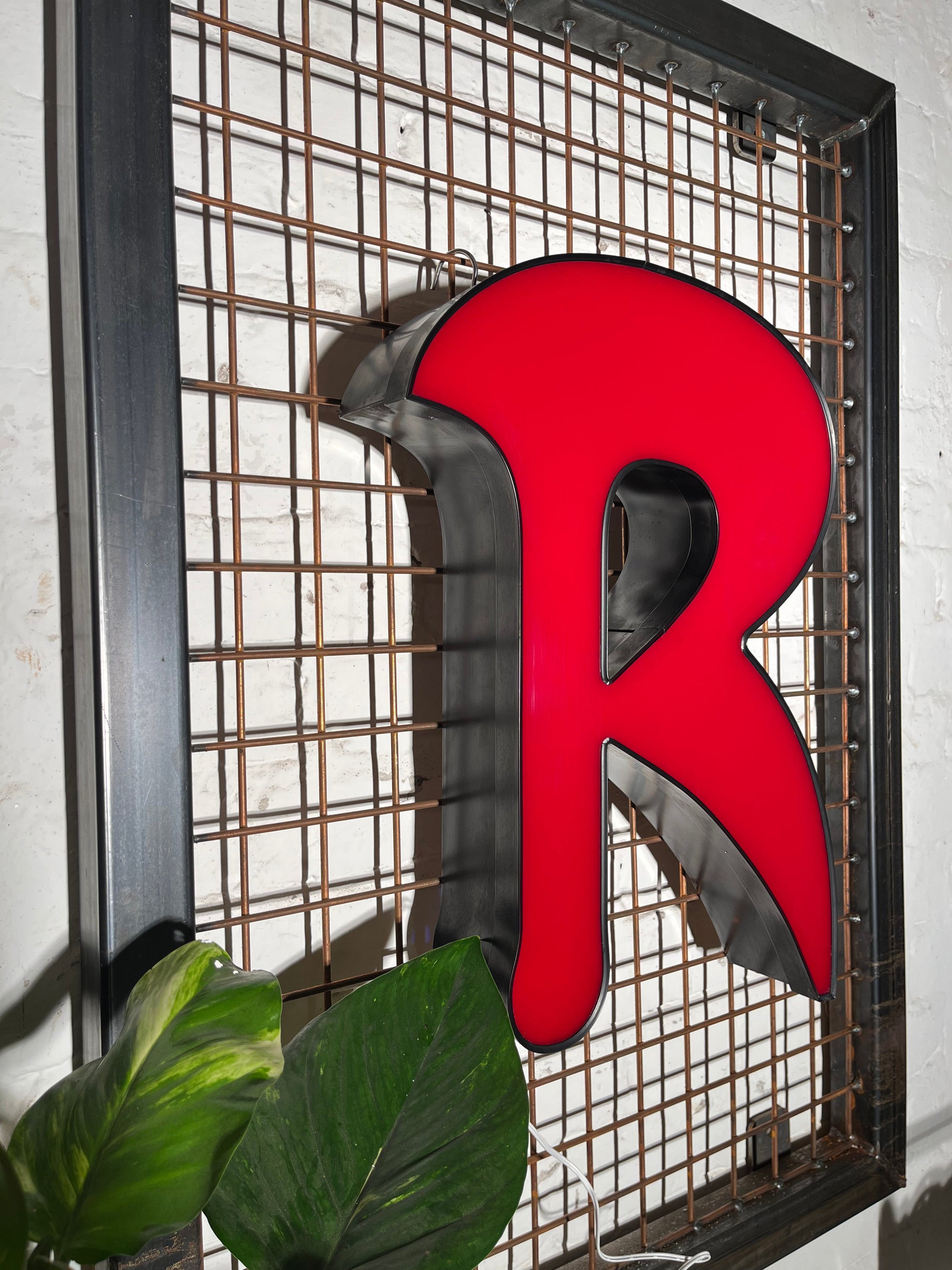 Vintage Leuchtbuchstabe R – Original aus alter Leuchtreklame - Mein Shop