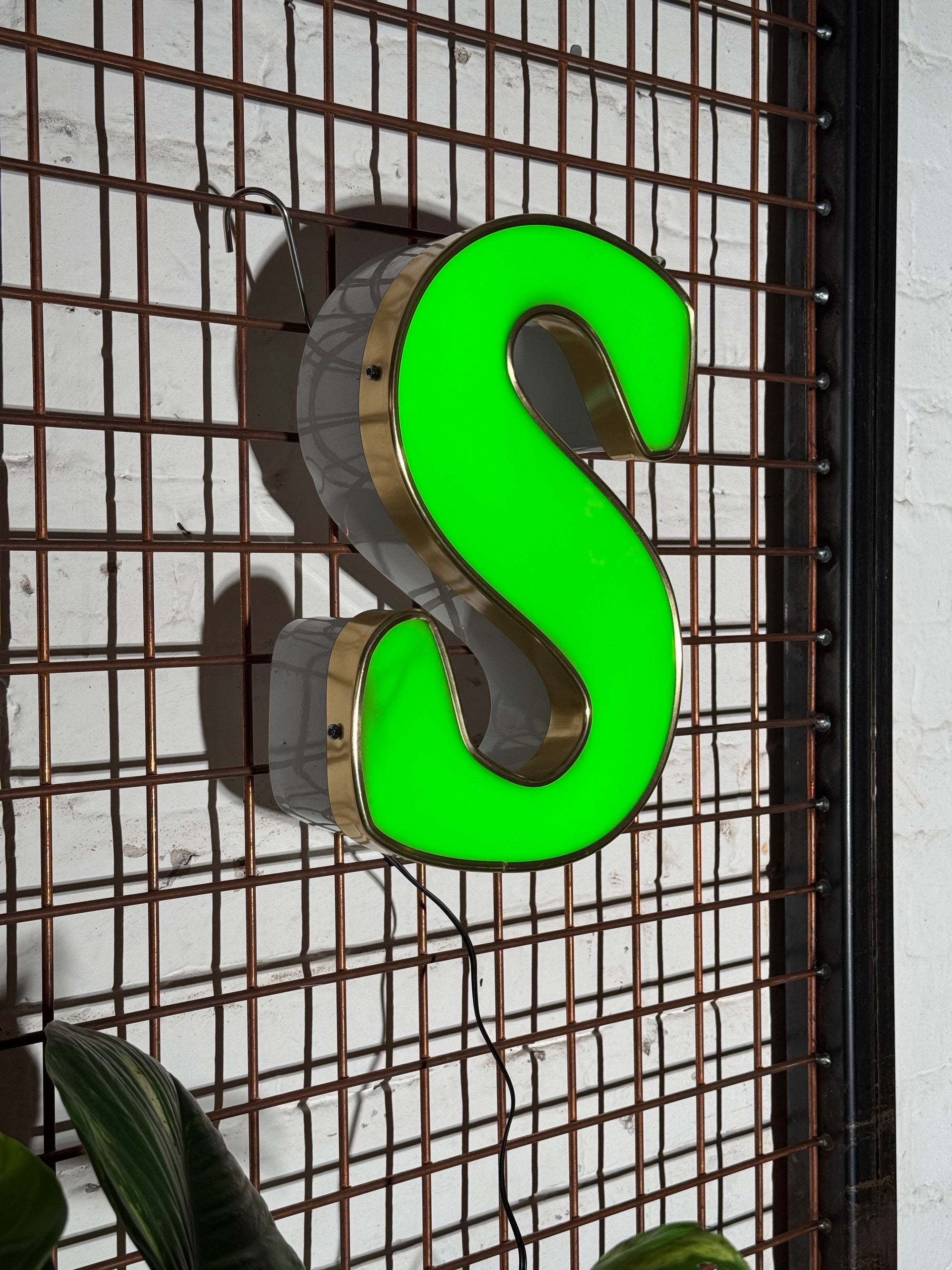 Vintage Leuchtbuchstabe S – Original aus alter Leuchtreklame - Mein Shop