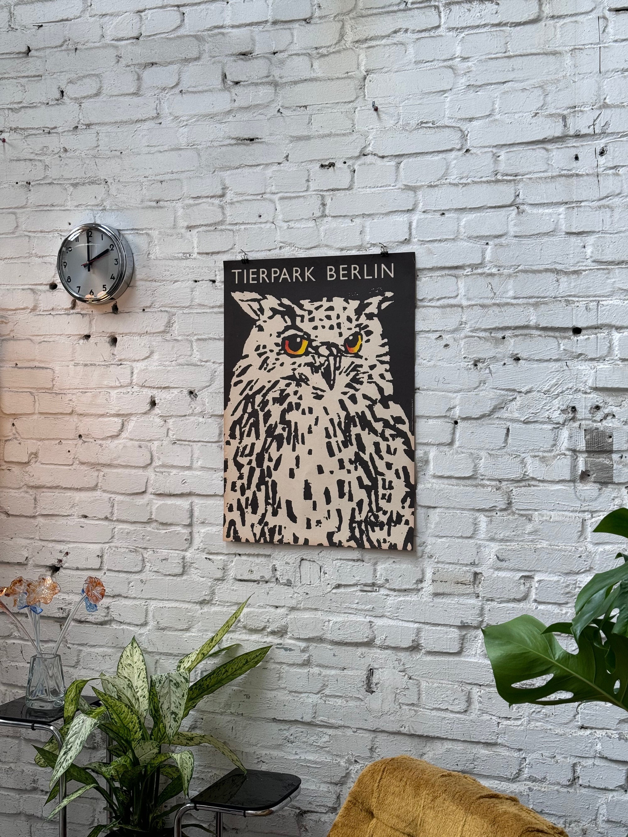 Tierpark Poster Eule | 1977 | Original Berlin - Mein Shop