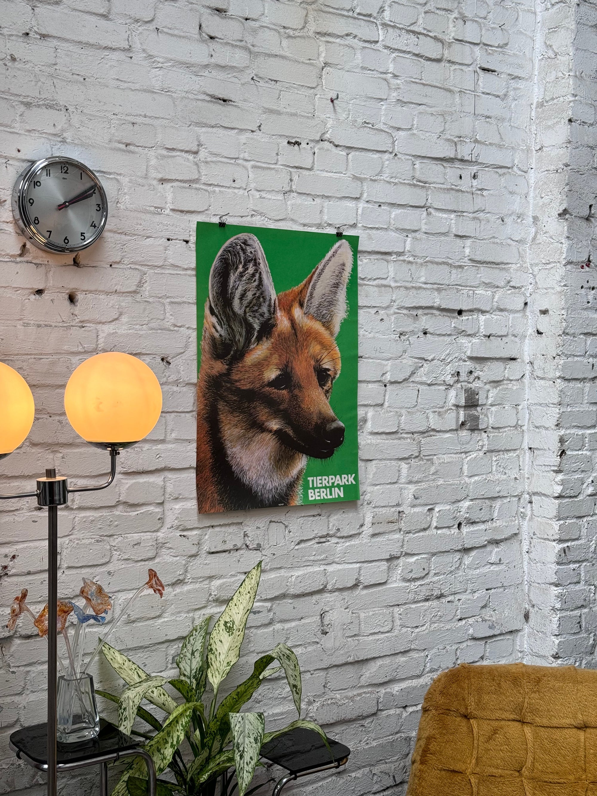 Tierpark Poster Mähnenwolf | 1986 | Original Berlin - Mein Shop