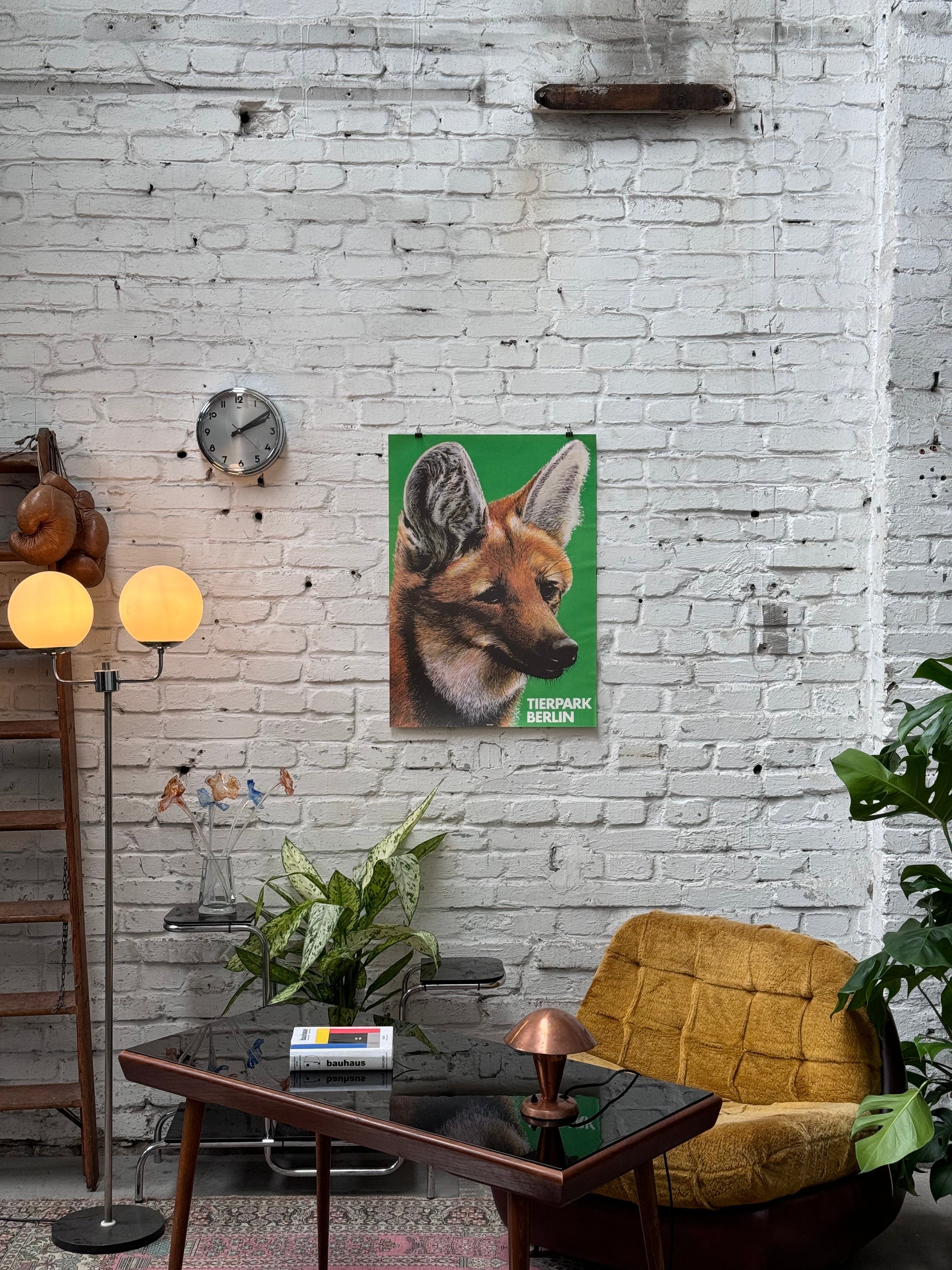 Tierpark Poster Mähnenwolf | 1986 | Original Berlin - Mein Shop