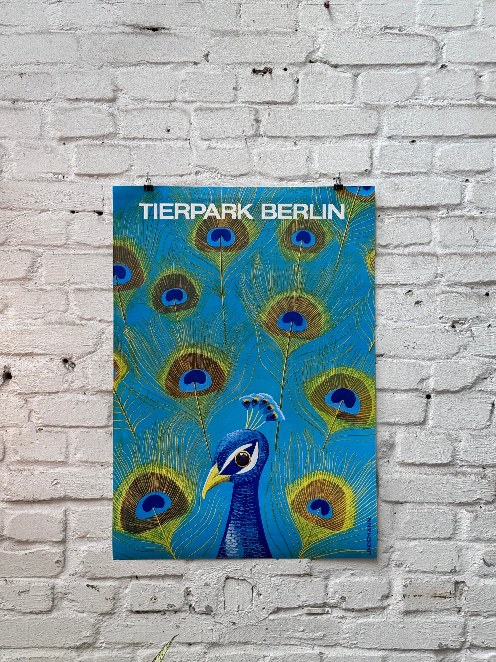Tierpark Poster Pfau | 1979 | Original Berlin - Mein Shop