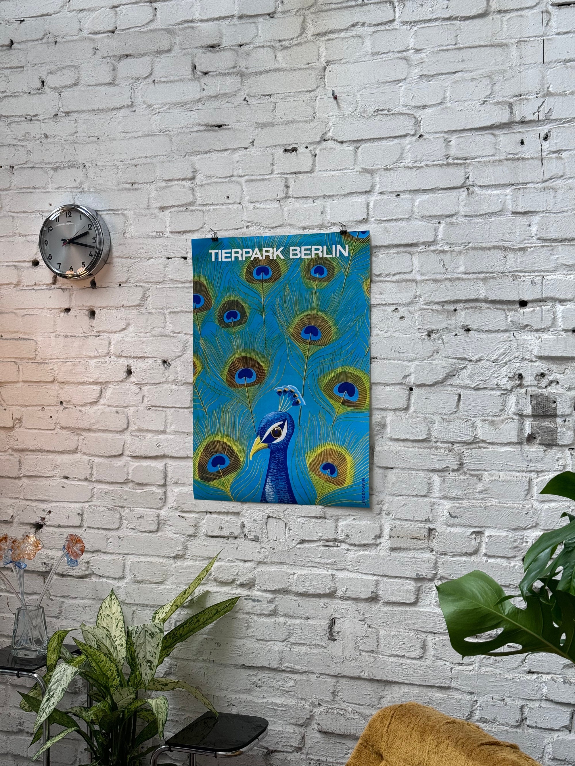 Tierpark Poster Pfau | 1979 | Original Berlin - Mein Shop