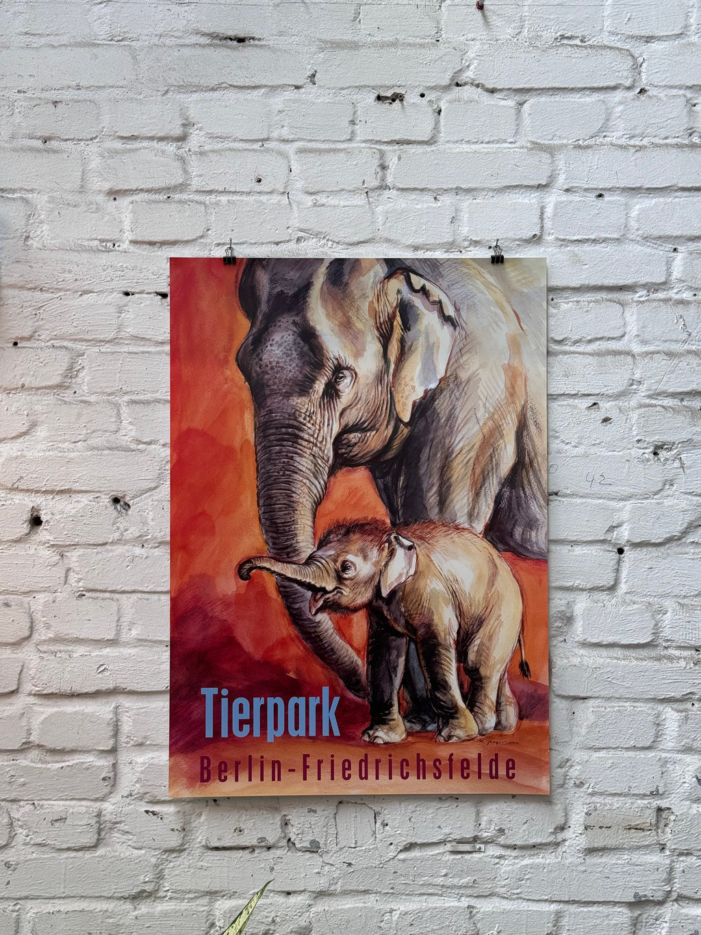 Tierpark Poster Elefant | 2002 | Original Berlin - Mein Shop