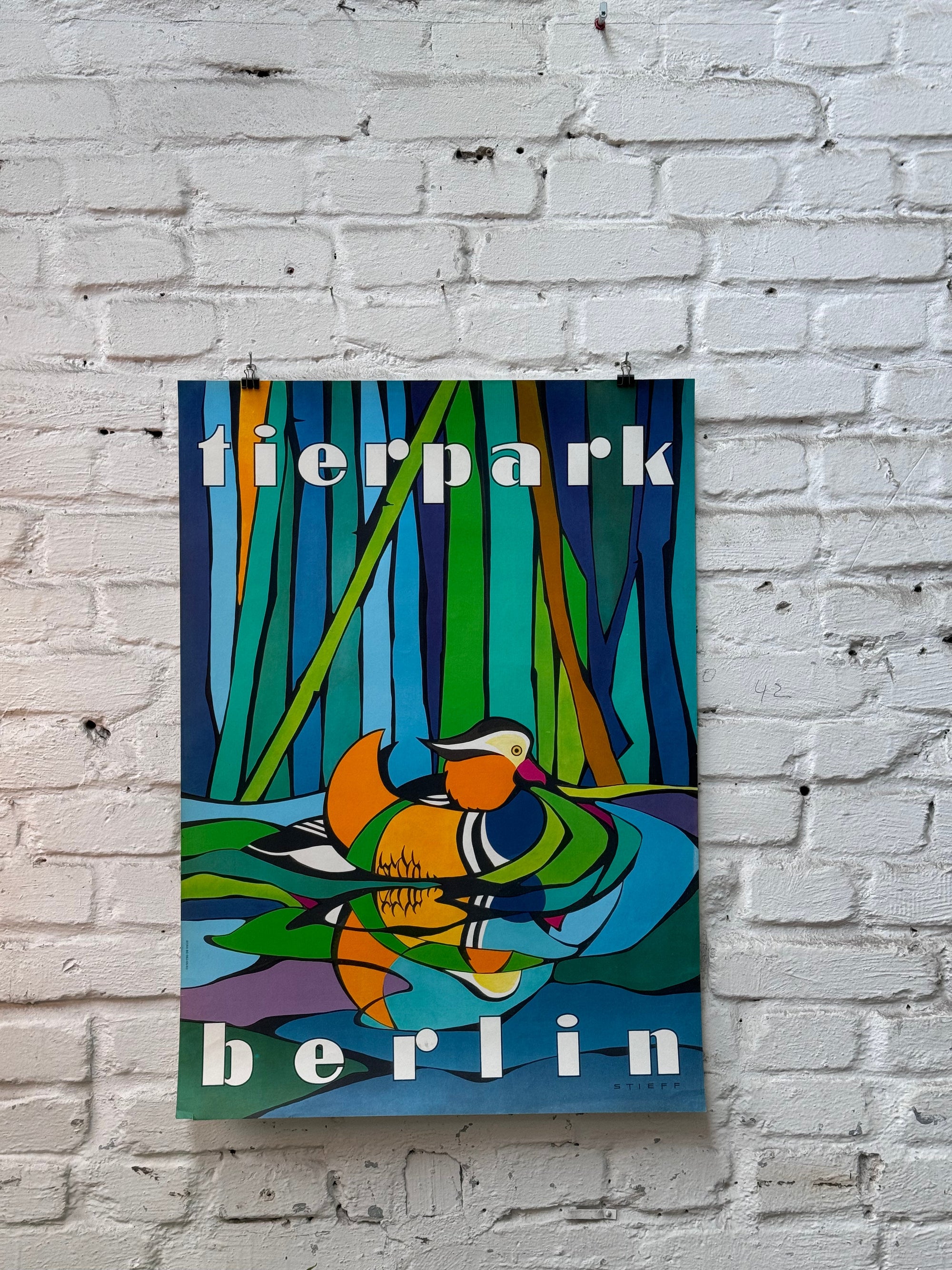 Tierpark Poster Ente | 1959 | Original Berlin - Mein Shop