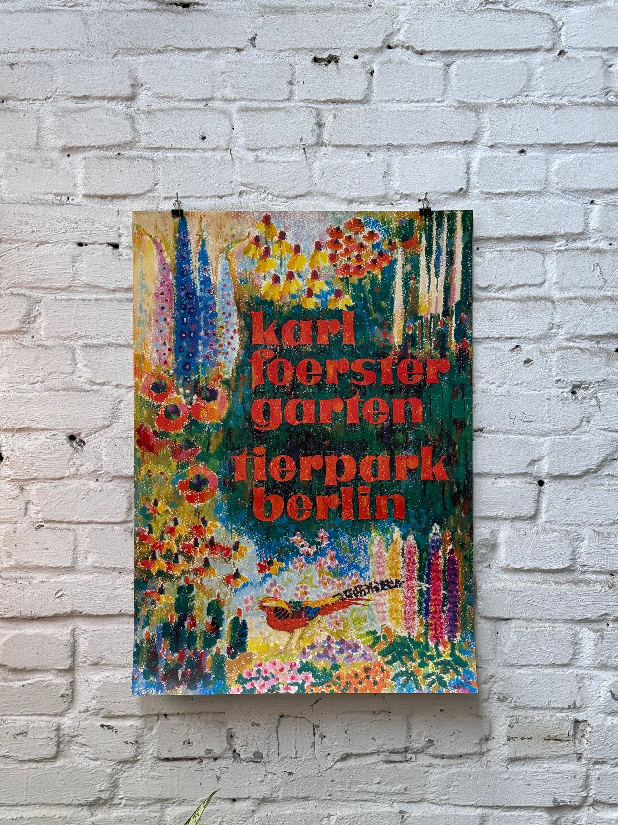 Tierpark Poster Karl Förster | 1978 | Original Berlin - Mein Shop