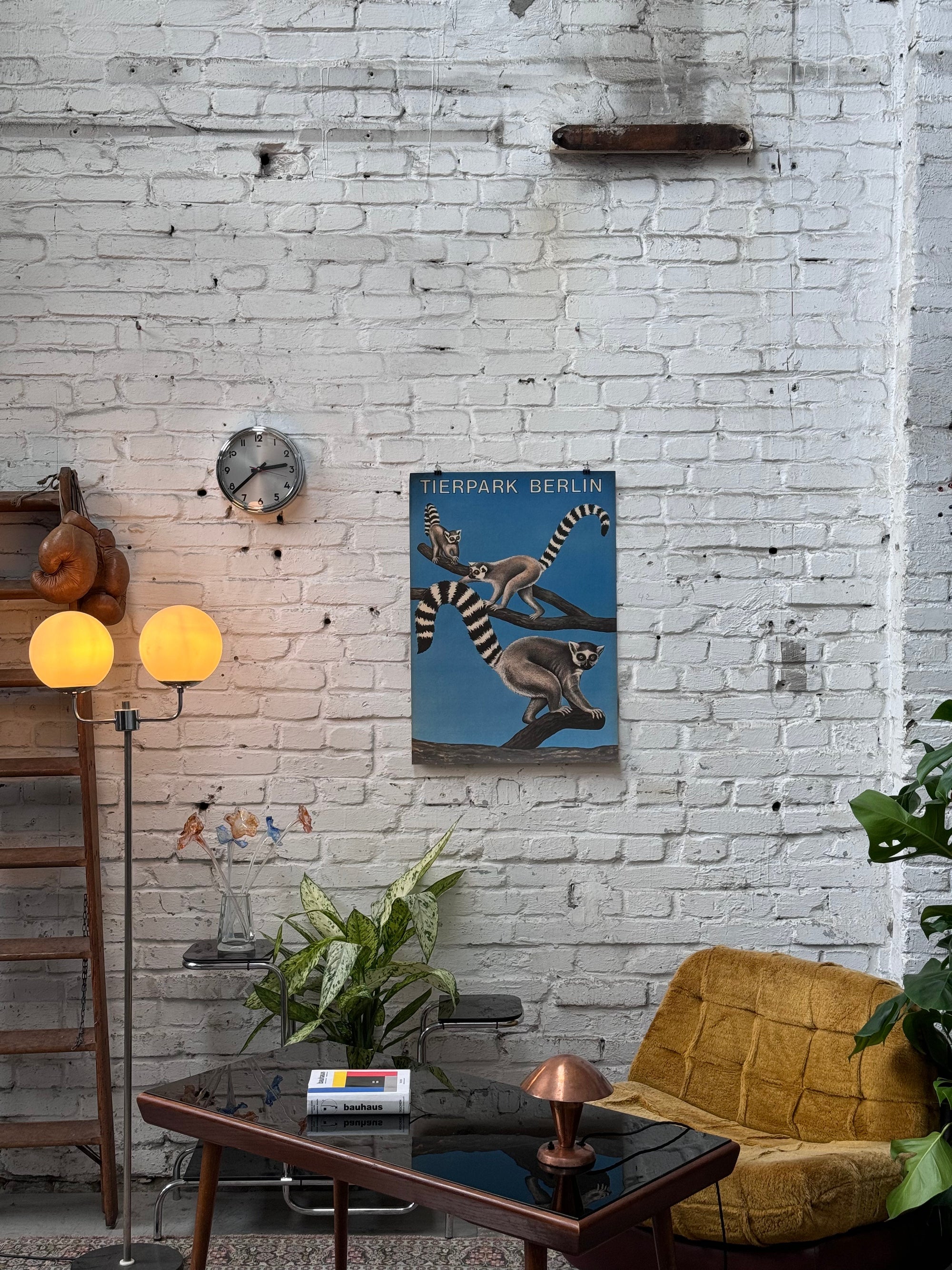 Tierpark Poster Lemuren | 1986 | Original Berlin - Mein Shop