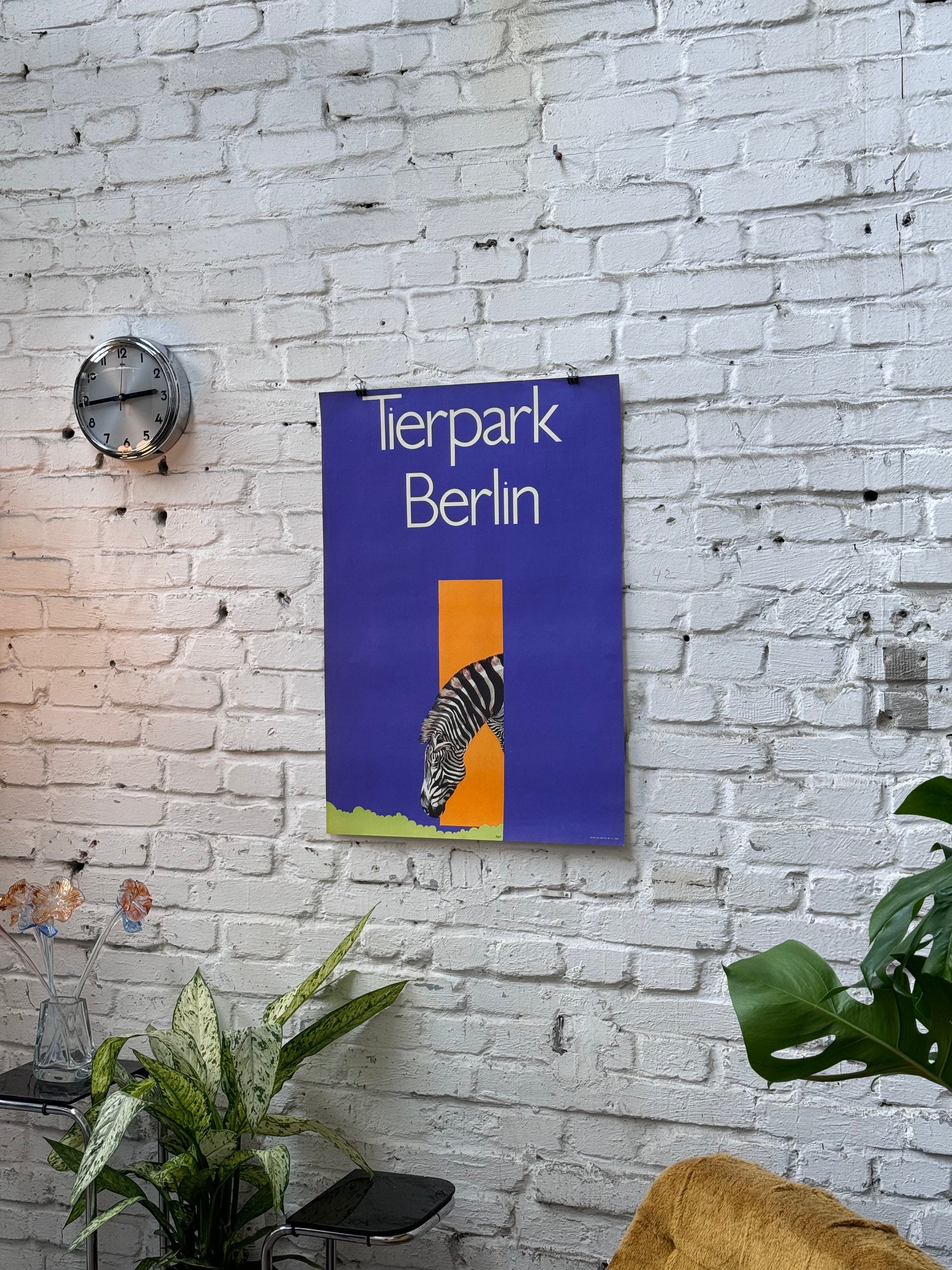 Tierpark Poster Zebra | 1961 | Original Berlin - Mein Shop