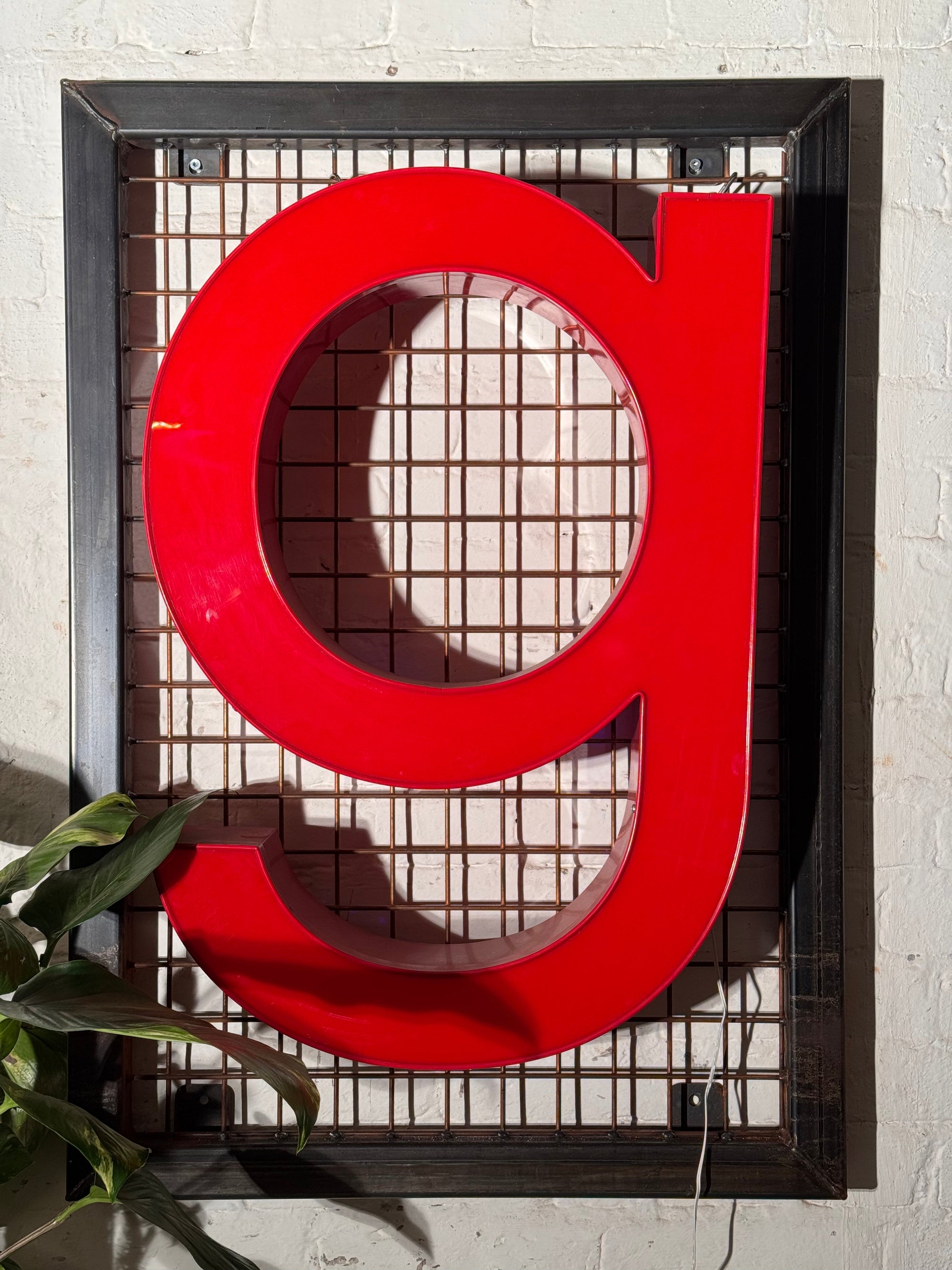 Vintage Leuchtbuchstabe G – Original aus alter Leuchtreklame - Mein Shop