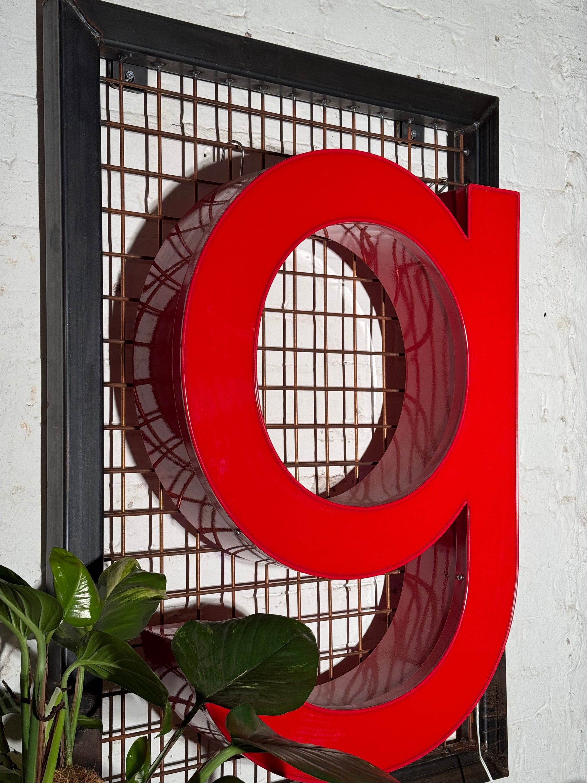 Vintage Leuchtbuchstabe G – Original aus alter Leuchtreklame - Mein Shop