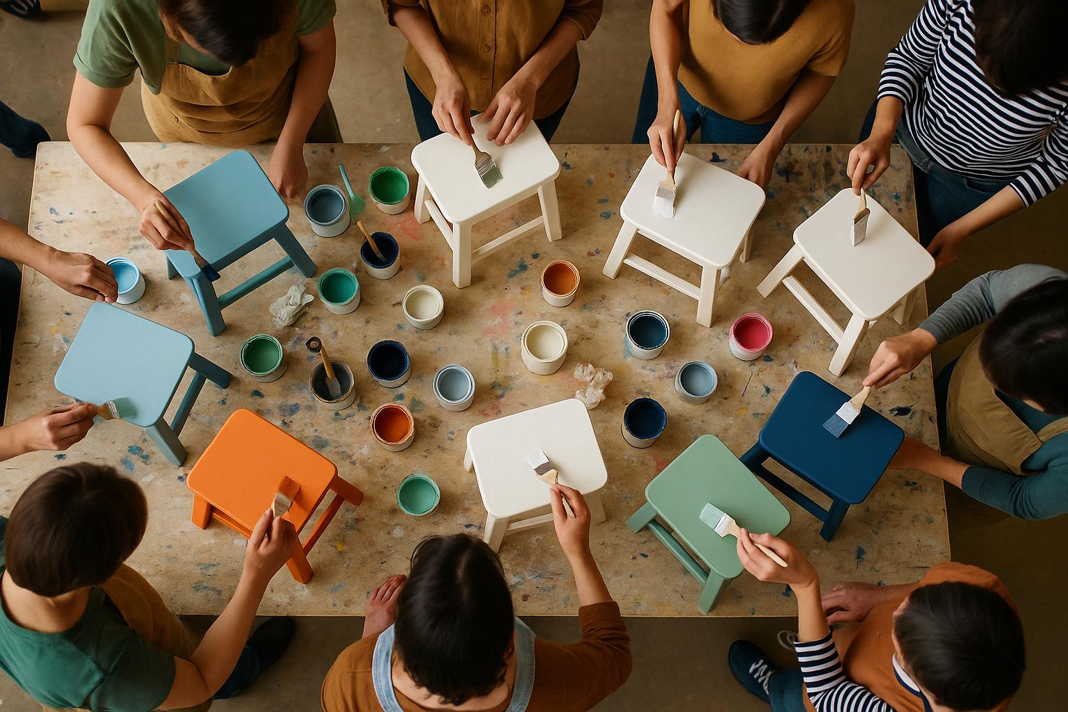 Kreativ-Workshop: Möbel streichen mit Kreidefarbe - Mein Shop