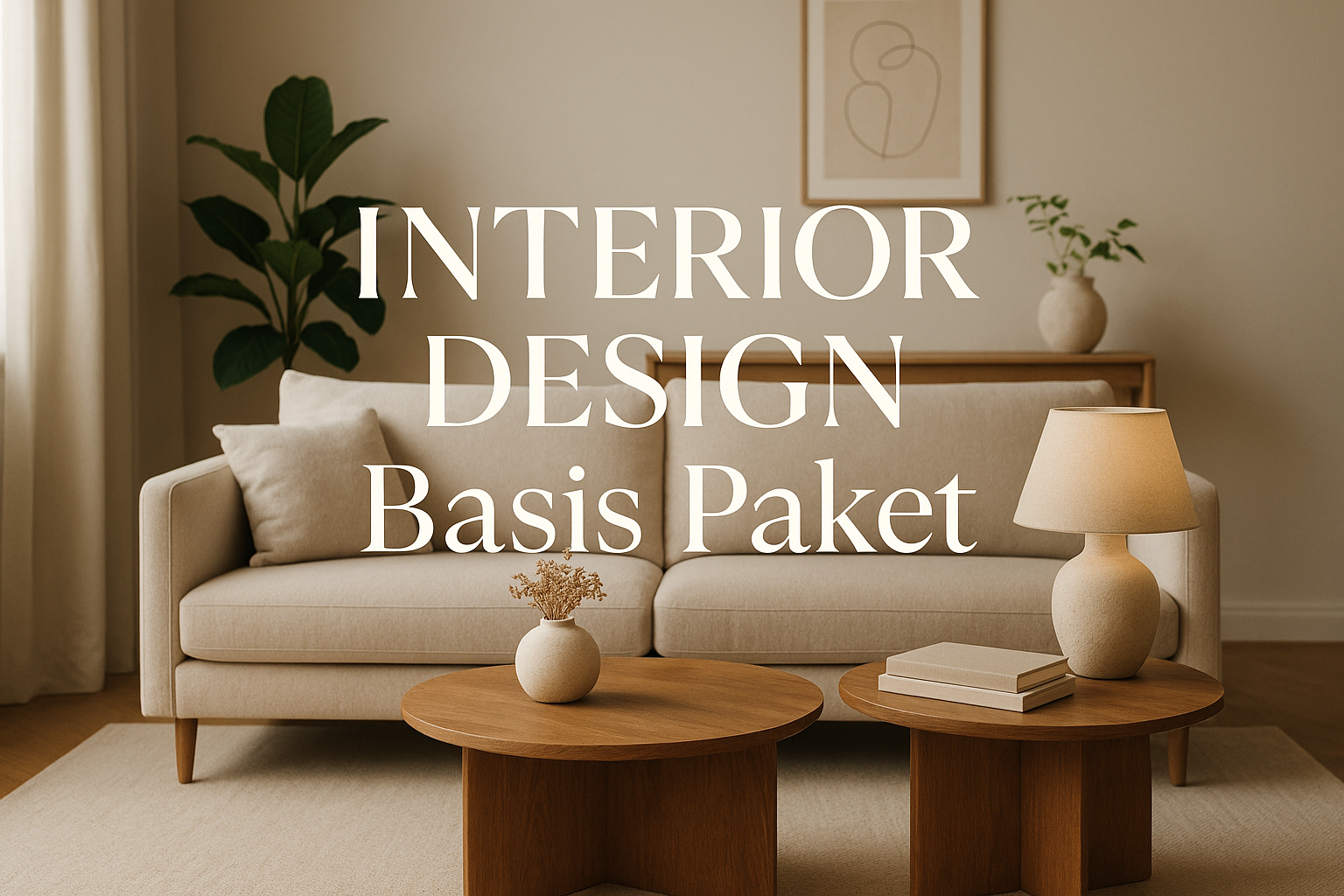 Bitte den Text "Interior Design Basis Paket" draufmachen