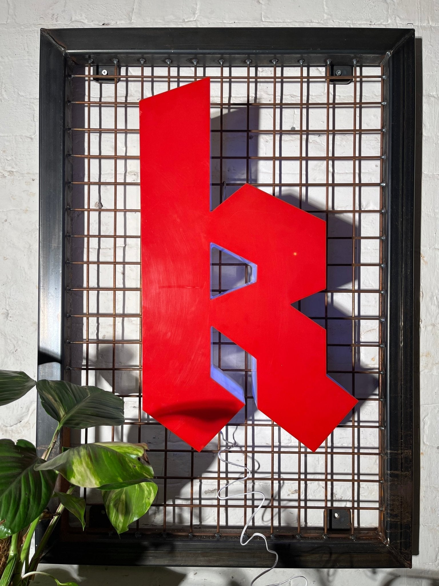 Vintage Leuchtbuchstabe K – Original aus alter Leuchtreklame - Mein Shop