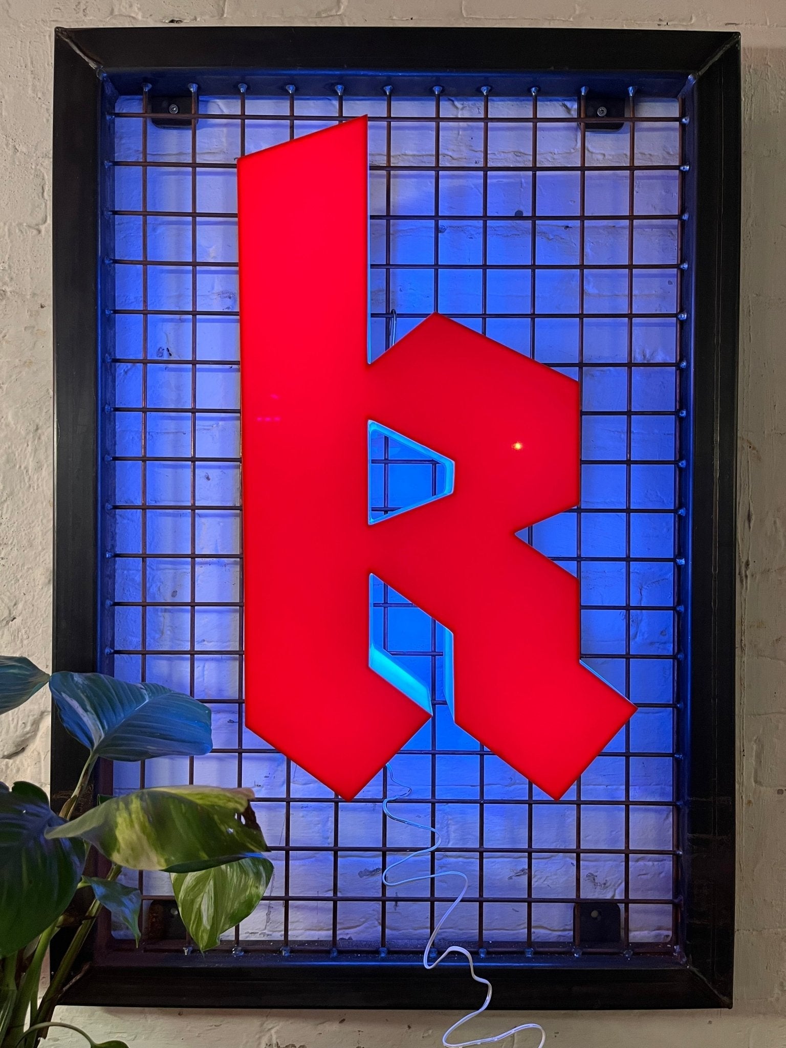 Vintage Leuchtbuchstabe K – Original aus alter Leuchtreklame - Mein Shop