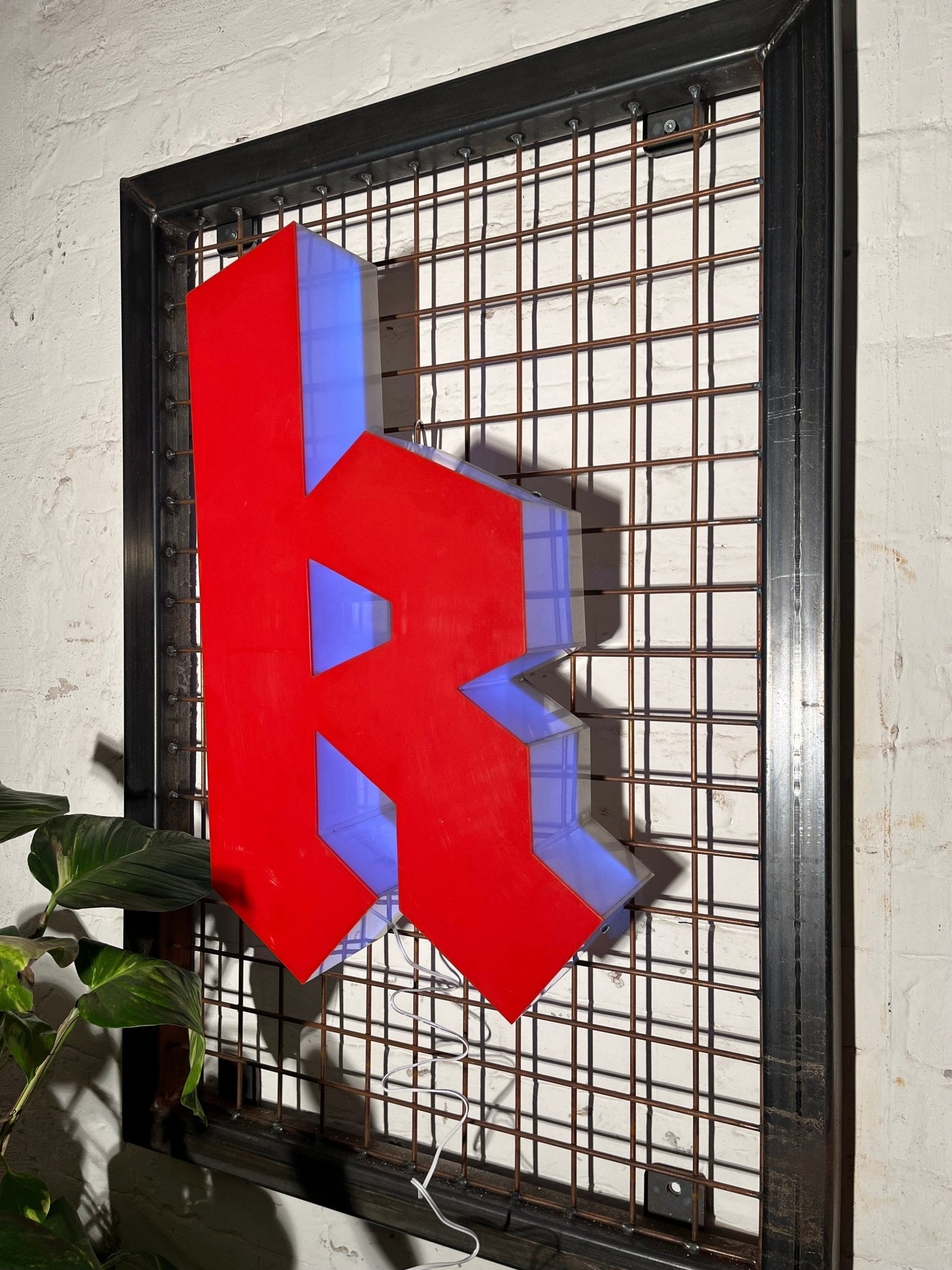 Vintage Leuchtbuchstabe K – Original aus alter Leuchtreklame - Mein Shop