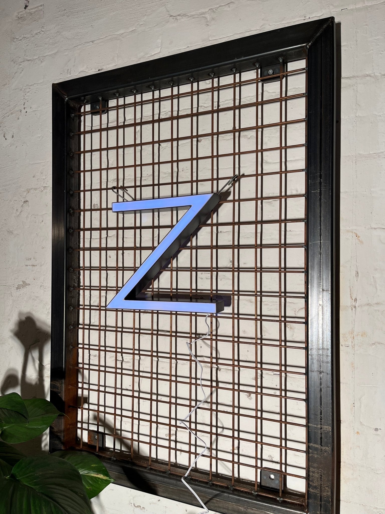 Vintage Leuchtbuchstabe Z – Original aus alter Leuchtreklame - Mein Shop