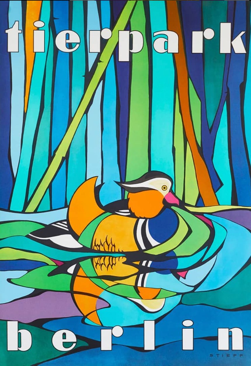 Tierpark Poster Ente | 1959 | Original Berlin - Mein Shop