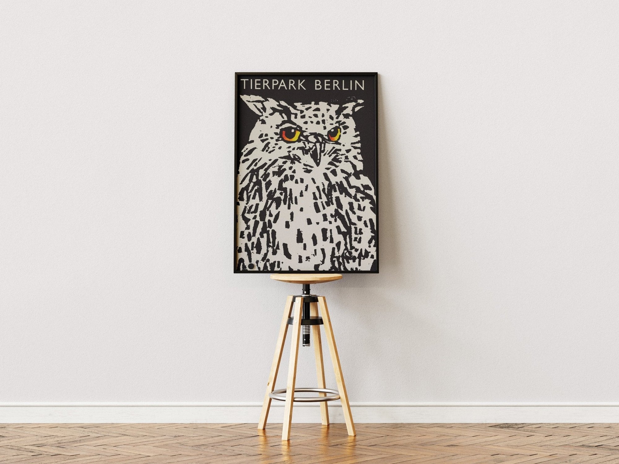 Tierpark Poster Eule | 1977 | Original Berlin - Mein Shop