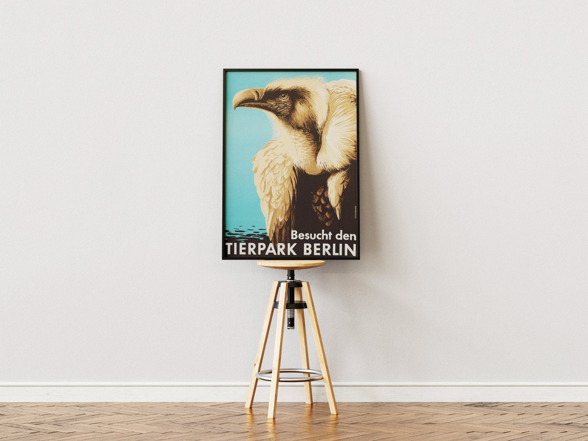 Tierpark Poster Geier | 1956 | Original Berlin - Mein Shop