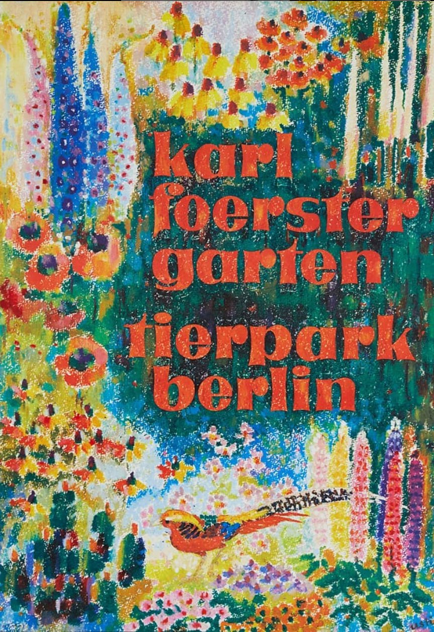 Tierpark Poster Karl Förster | 1978 | Original Berlin - Mein Shop