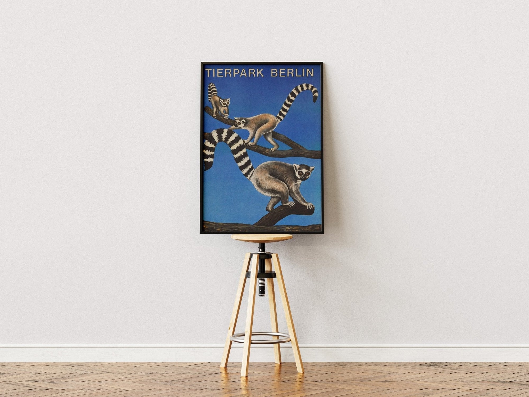 Tierpark Poster Lemuren | 1986 | Original Berlin - Mein Shop