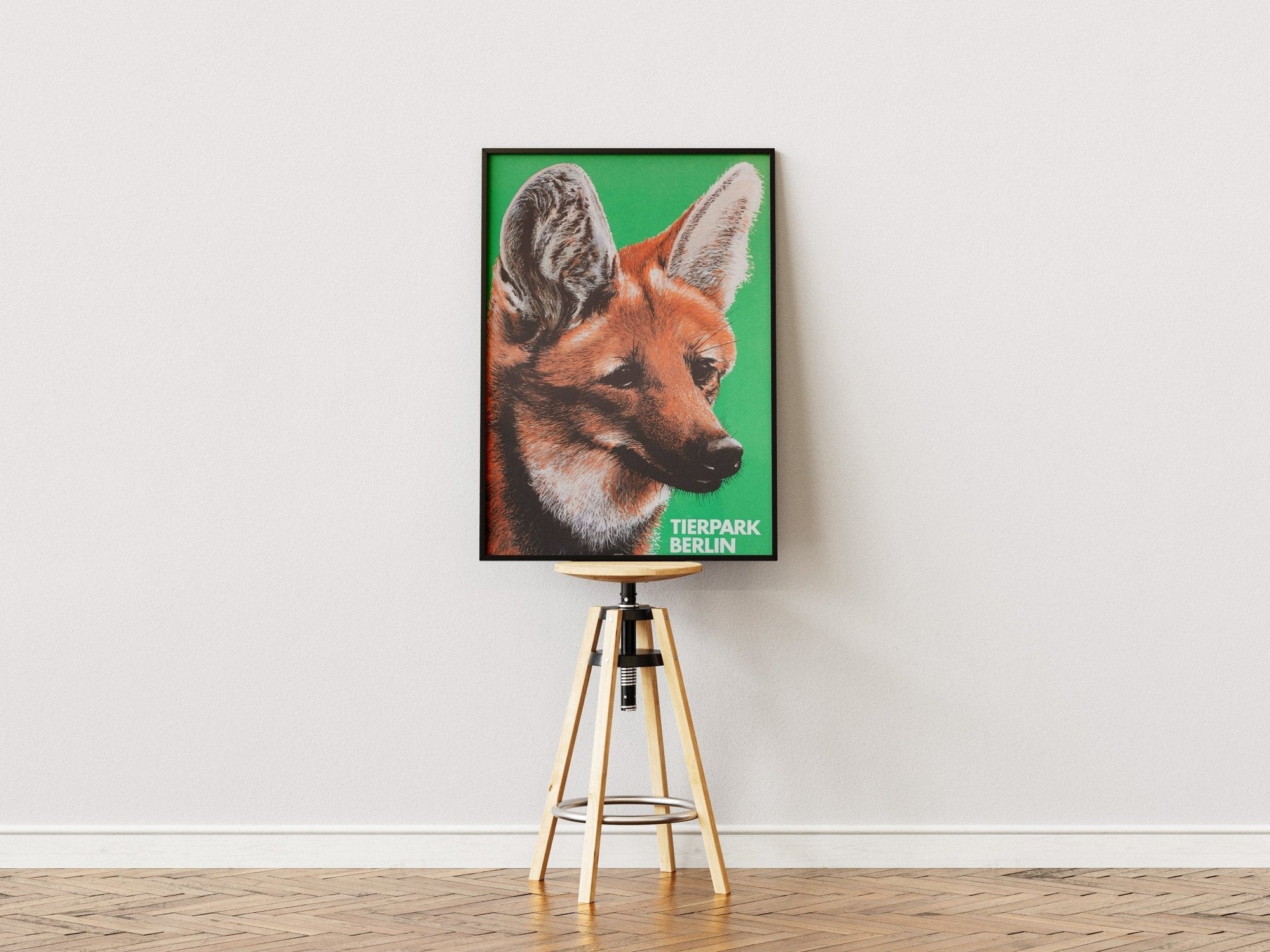 Tierpark Poster Mähnenwolf | 1986 | Original Berlin - Mein Shop