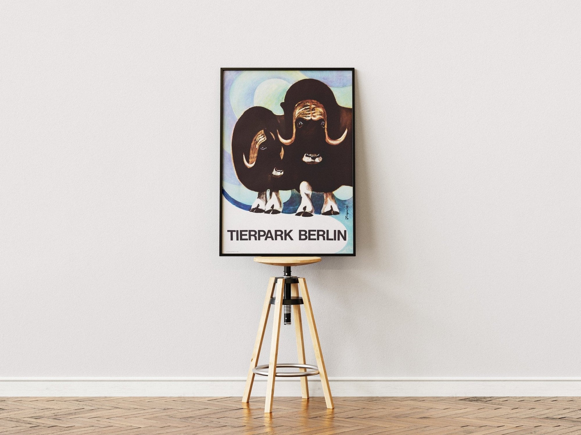 Tierpark Poster Moschusochse | 1964 | Original Berlin - Mein Shop